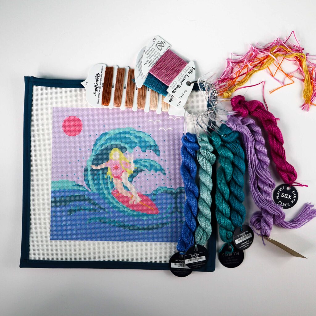 Kits and Canvases Island House Needlepoint