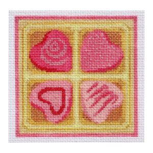 4-Piece Pink Hearts Box