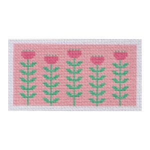 Block Print Flowers On Pink