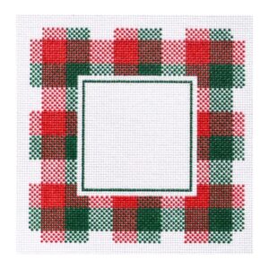 Large Christmas Plaid Frame