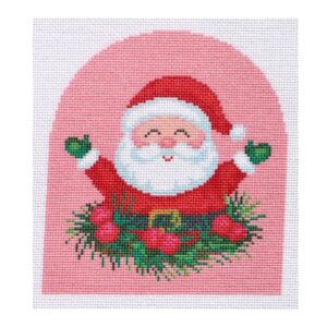 Merry Santa with Wreath
