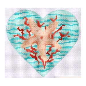 Starfish on Water Heart