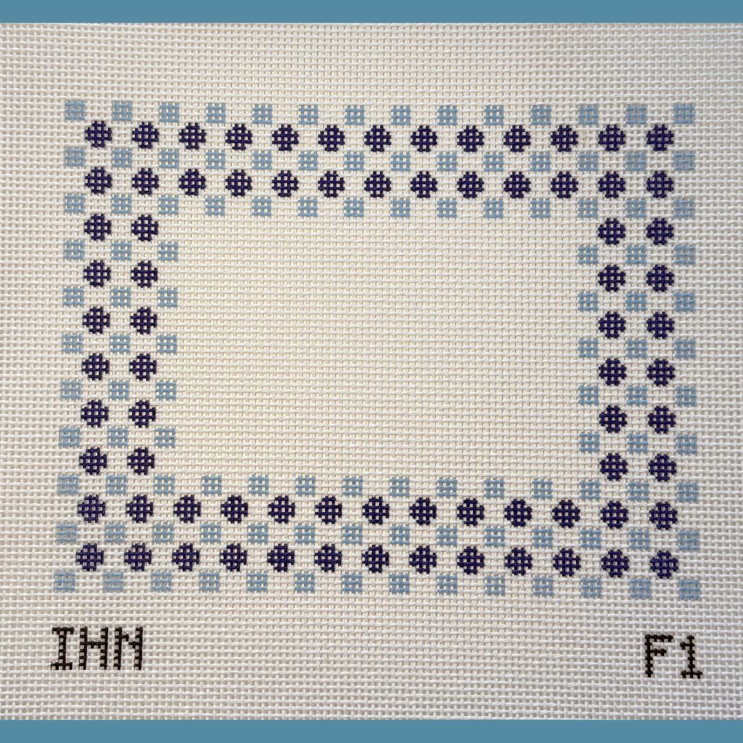 Island House Ditsy Dot Frame Blue