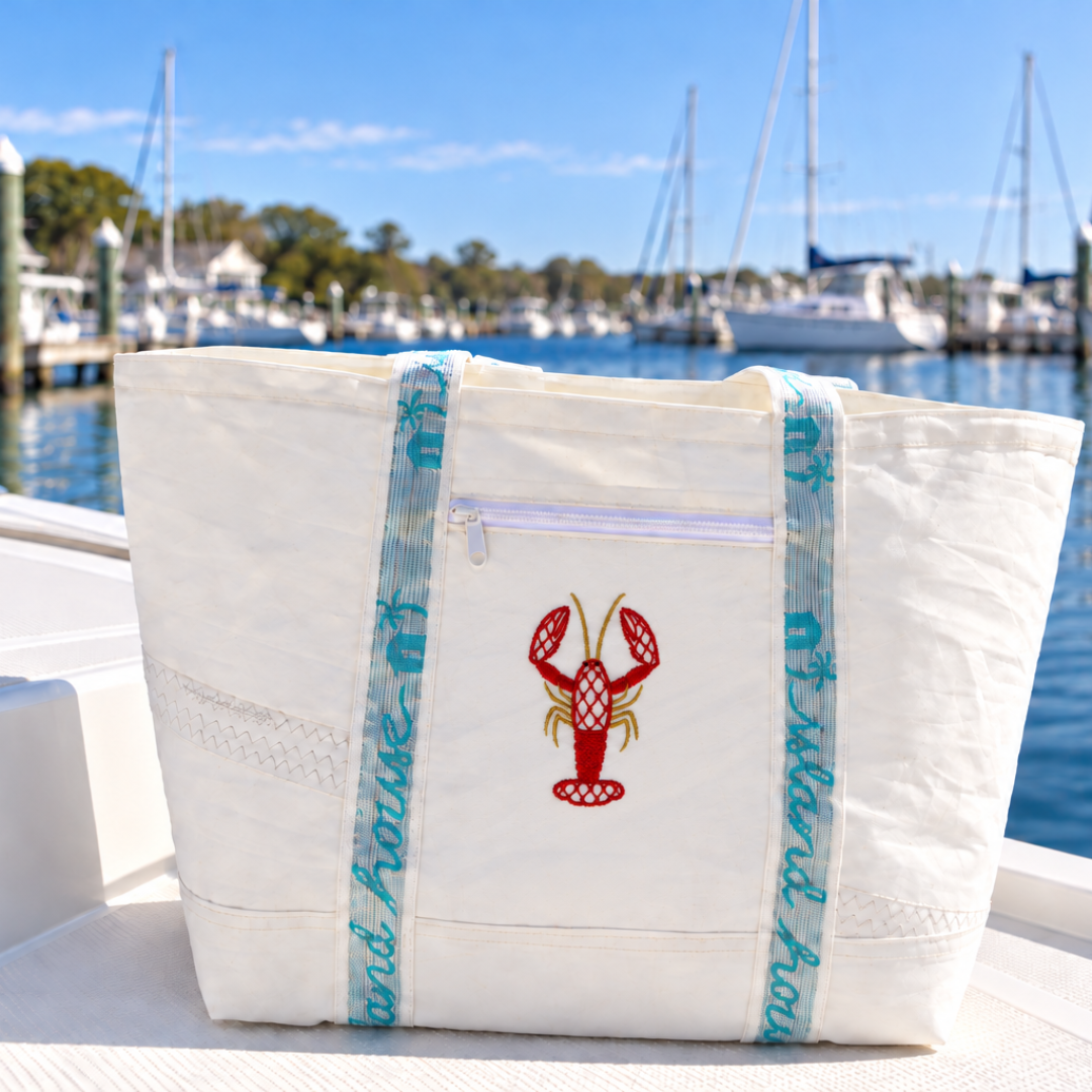 Large Tote Lobster Front