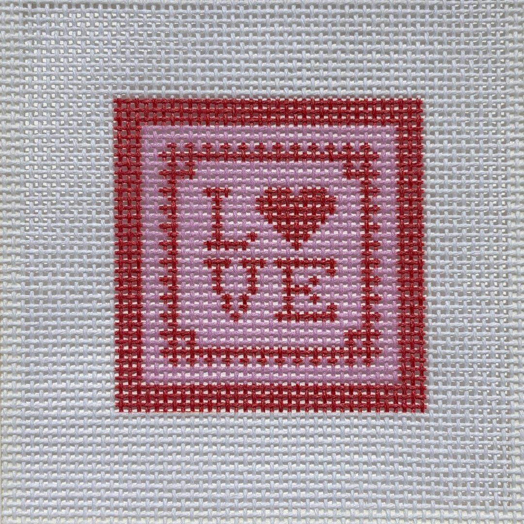 Love Needlepoint canvas