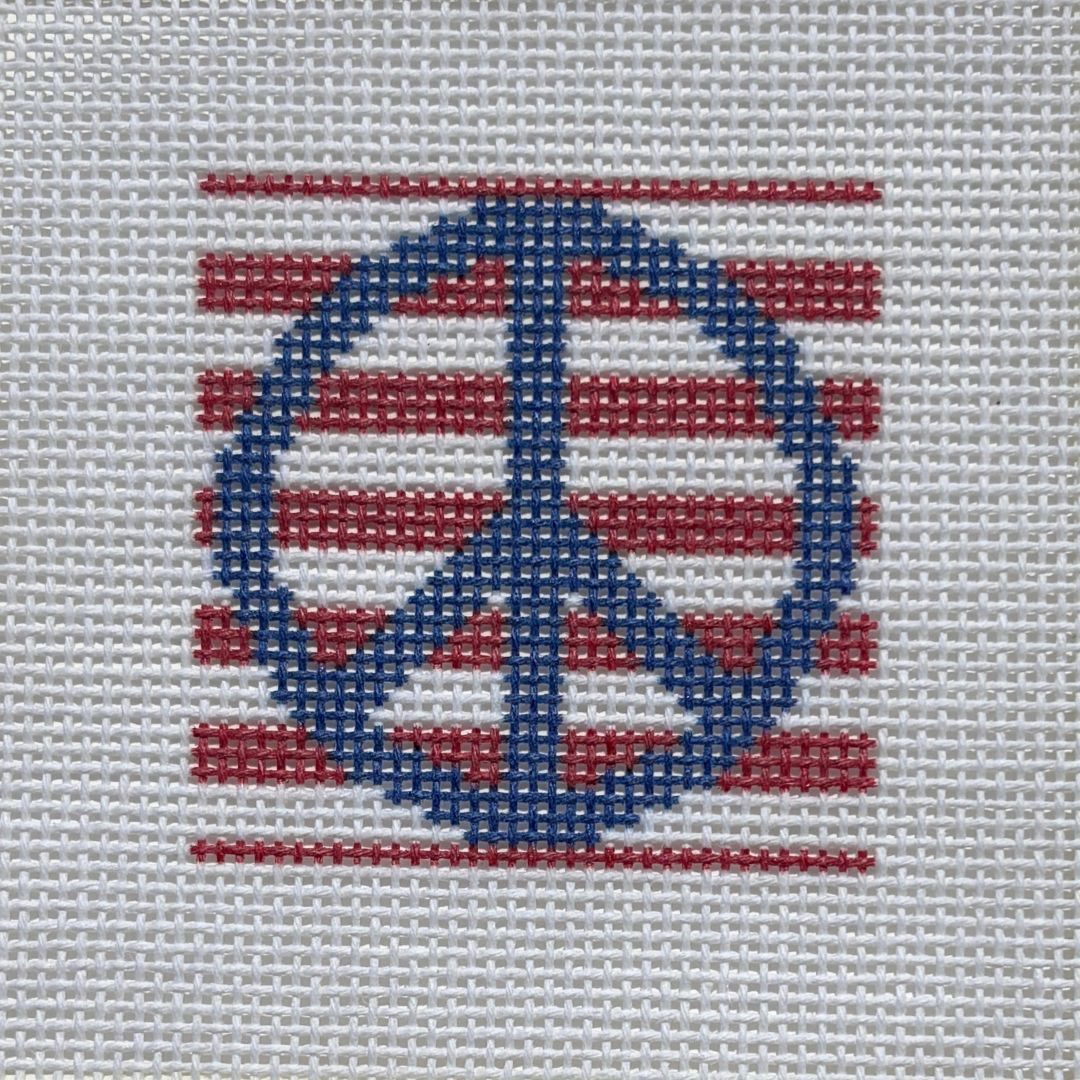 RWB Peace Needlepoint Canvas